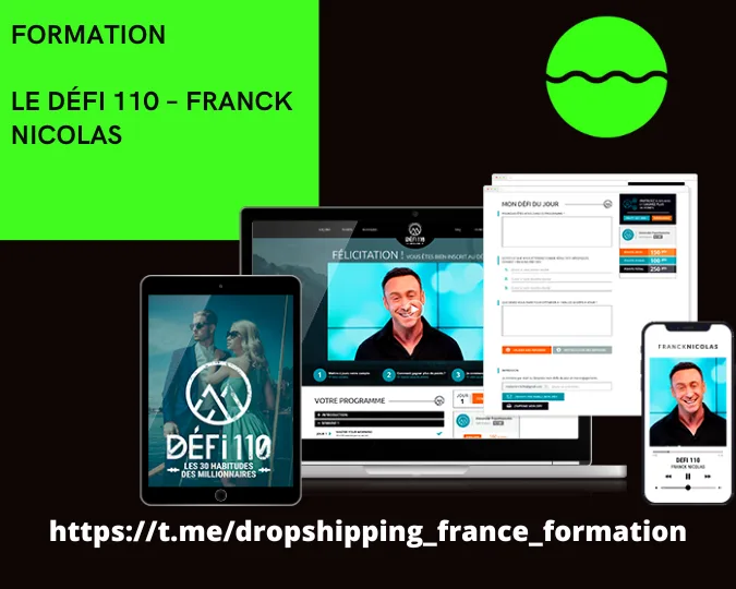Formations Développement Personnel & Mindset 71 le Défi 110 De FRANCK NICOLAS