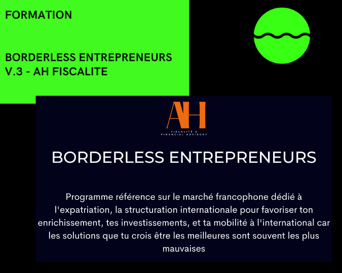 BORDERLESS ENTREPRENEURS V.3 DE AH FISCALITE