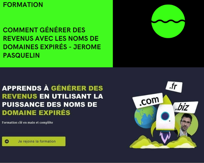 Comment générer des revenus avec les noms de domaines expirés de jerome pasquelin