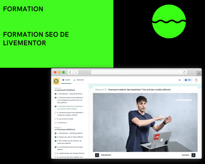 Formation SEO DE livementor