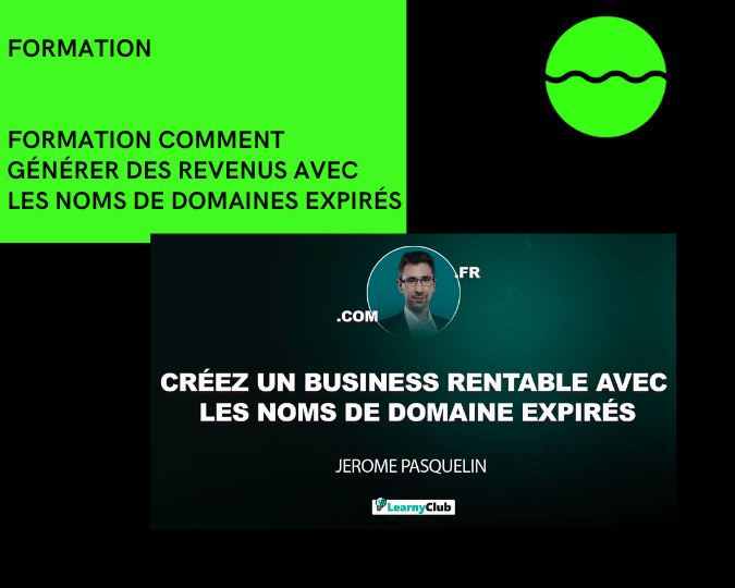 Générer des revenus avec les noms de domaines expirés de Jerome Pasquelin