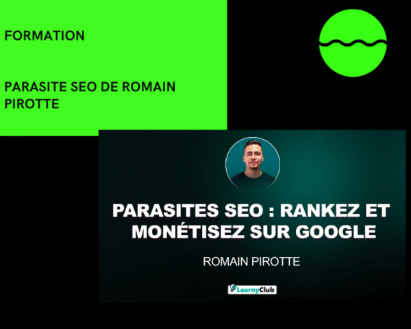 Formation Parasite Seo de Romain Pirotte