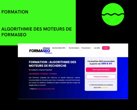 Formation Algorithmie des moteurs de Formaseo